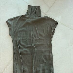 Olive Green Women's turtleneck top